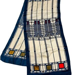Frank Lloyd Wright Stained Glass Silk Scarf Fine Arts Museum of San Francisco